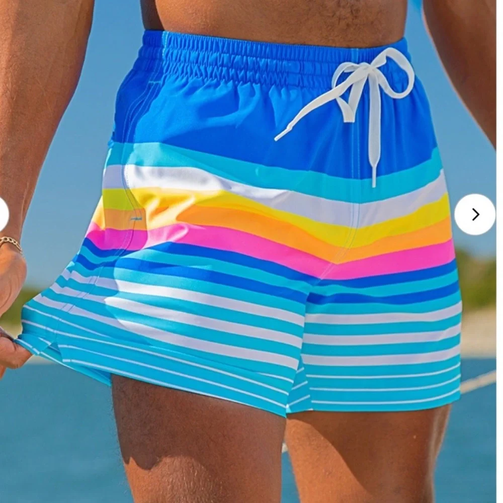 Chubbies The Newports Striped Swim Trunk 4” XXL